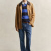 Chambray Collar Striped Heavy Rugger