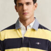 Chambray Collar Striped Heavy Rugger