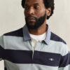 Chambray Collar Striped Heavy Rugger