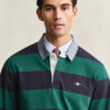 Chambray Collar Striped Heavy Rugger