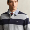 Chambray Collar Striped Heavy Rugger