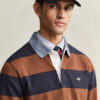 Chambray Collar Striped Heavy Rugger