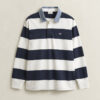 Chambray Collar Striped Heavy Rugger