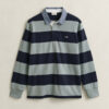 Chambray Collar Striped Heavy Rugger