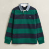 Chambray Collar Striped Heavy Rugger