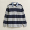 Chambray Collar Striped Heavy Rugger