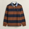 Chambray Collar Striped Heavy Rugger