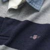 Chambray Collar Striped Heavy Rugger