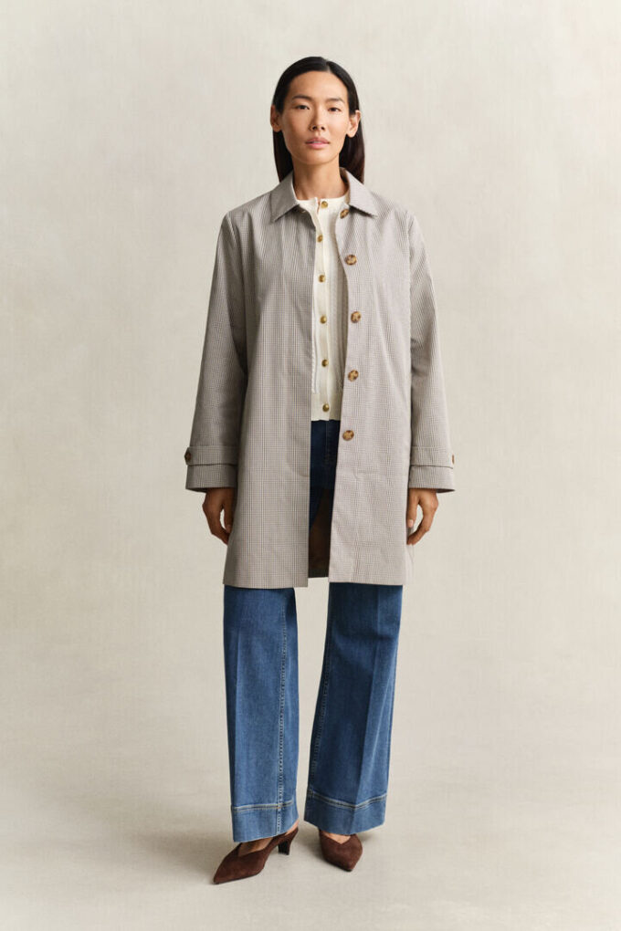 Checked Car Coat