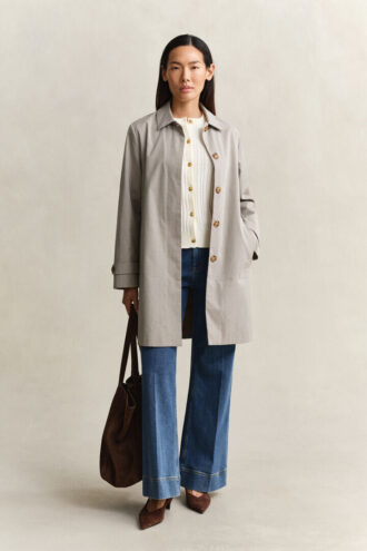 Checked Car Coat