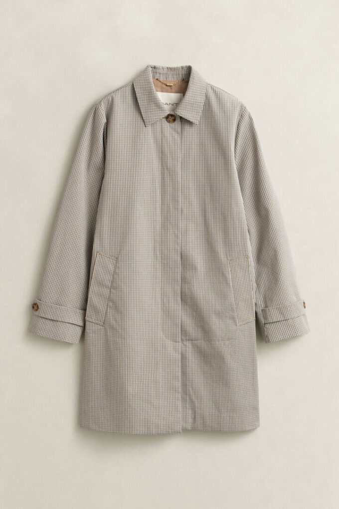 Checked Car Coat
