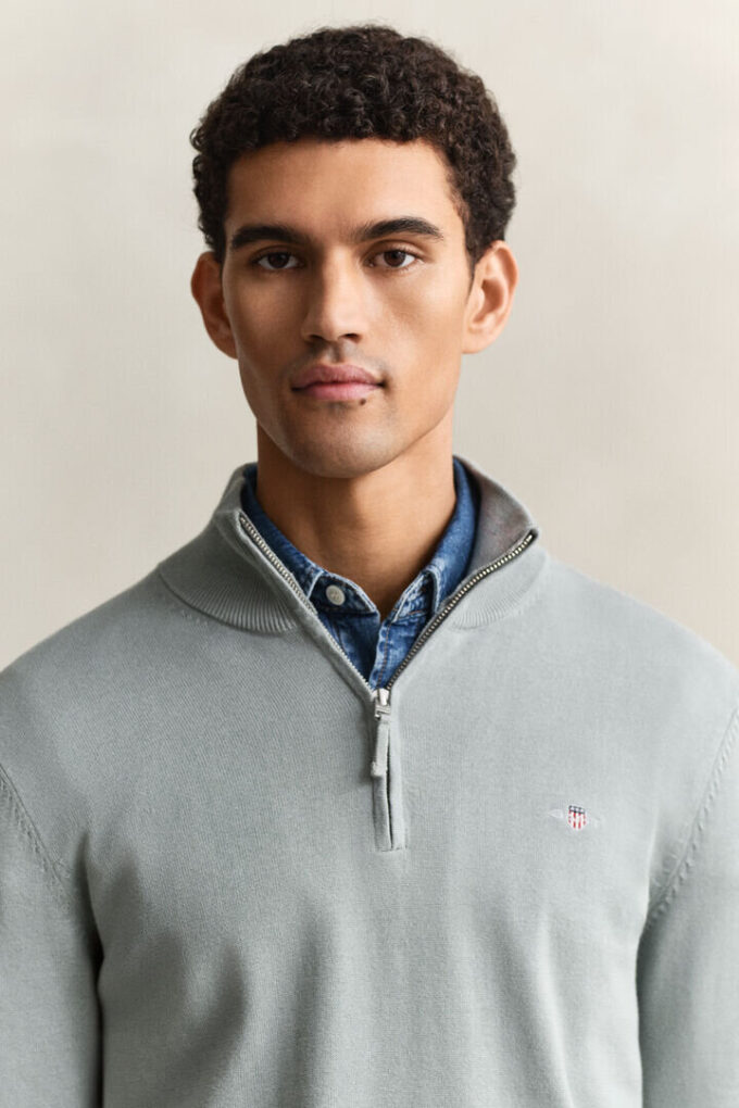 Classic Cotton Half-Zip Sweater