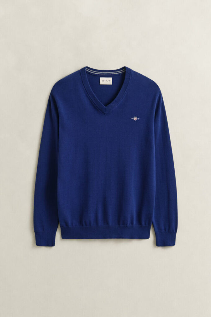 Classic Cotton V-Neck Sweater