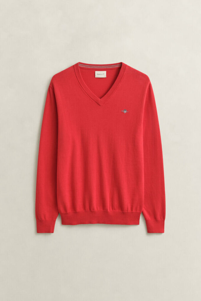 Classic Cotton V-Neck Sweater