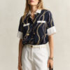 Contrast Blouse