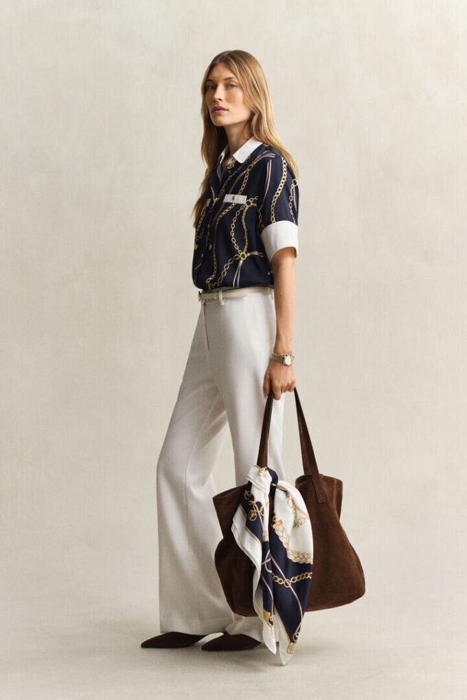 Contrast Blouse
