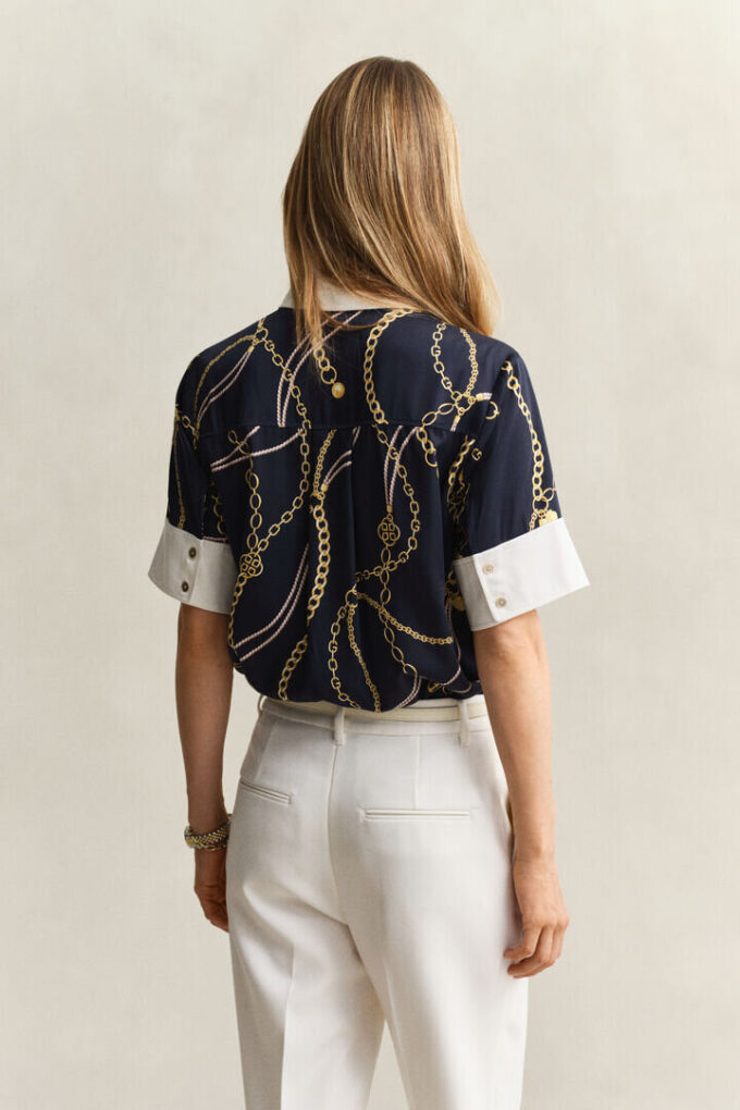 Contrast Blouse
