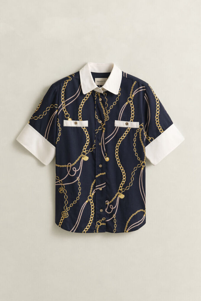 Contrast Blouse