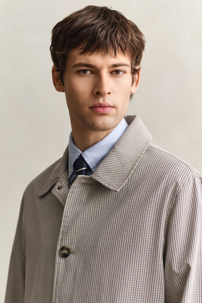 Cotton Blend Car Coat