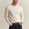 Cotton Blend Crew Neck Sweater
