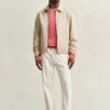 Cotton Blend Crew Neck Sweater
