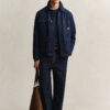 Cotton Blend Crew Neck Sweater