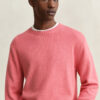 Cotton Blend Crew Neck Sweater