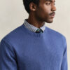 Cotton Blend Crew Neck Sweater