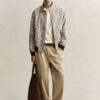 Cotton Blend Harrington Jacket