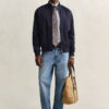 Cotton Blend Harrington Jacket