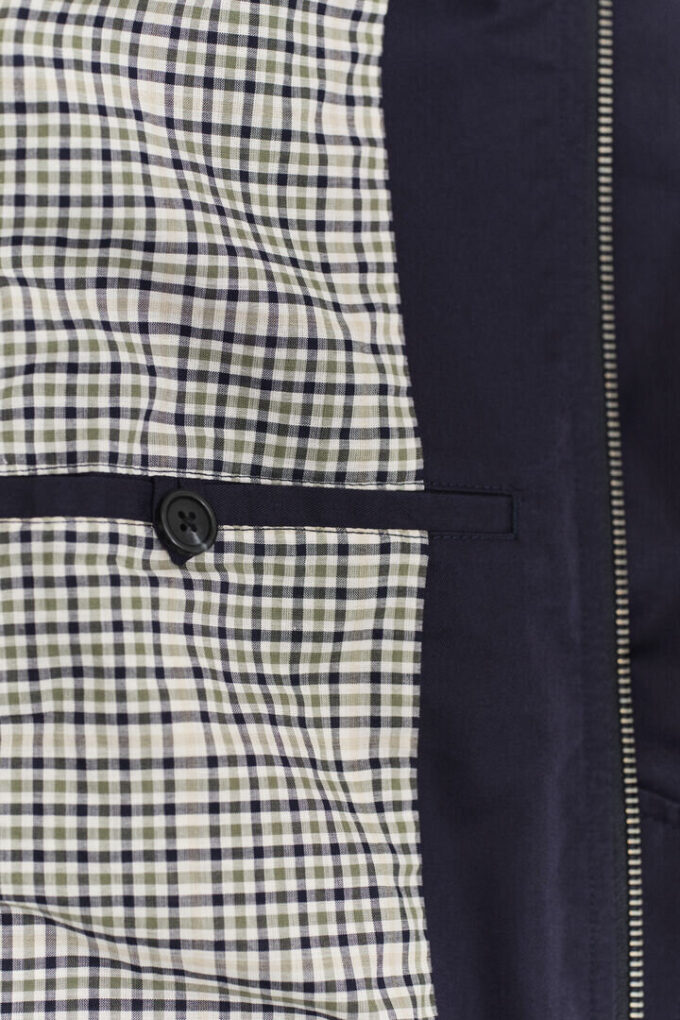 Cotton Blend Harrington Jacket