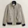 Cotton Blend Harrington Jacket