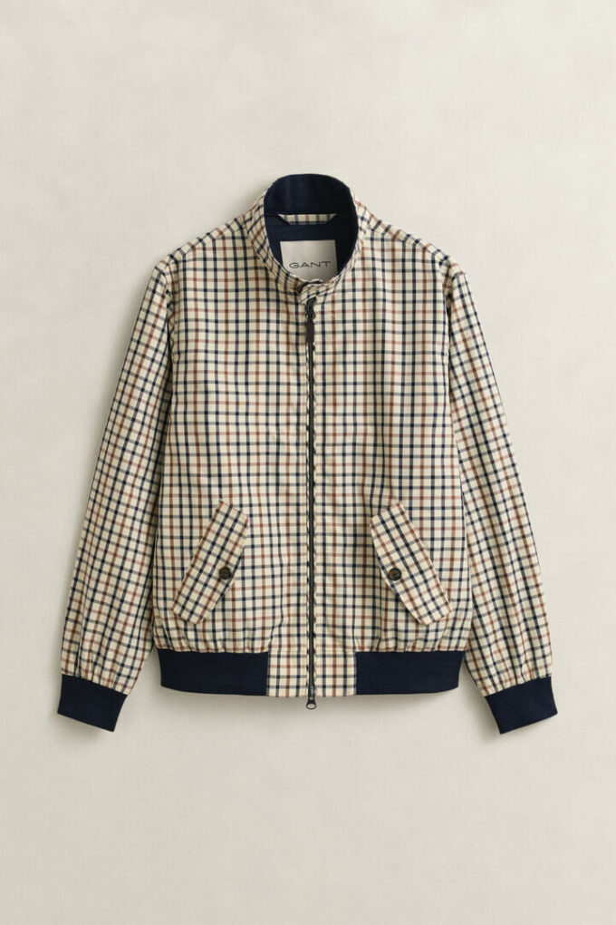 Cotton Blend Harrington Jacket