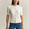 Cotton Cable Knit Cardigan