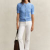 Cotton Cable Knit Cardigan