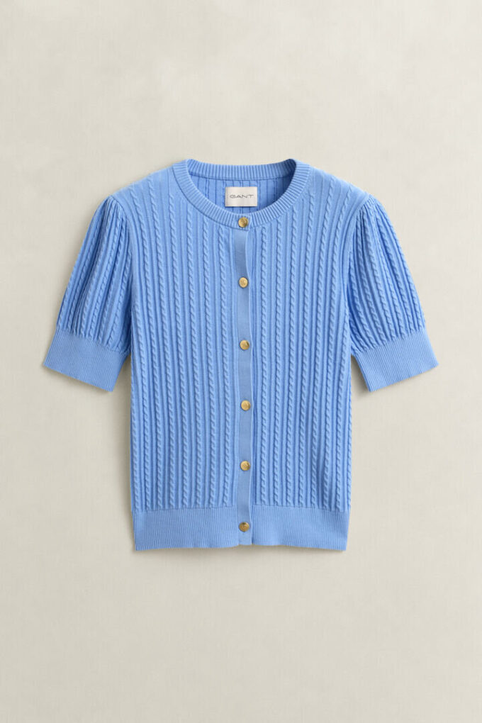 Cotton Cable Knit Cardigan