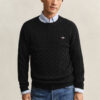 Cotton Cable Knit Crew Neck Sweater