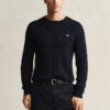 Cotton Cable Knit Crew Neck Sweater