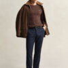 Cotton Cable Knit Crew Neck Sweater