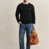 Cotton Cable Knit Crew Neck Sweater