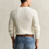 Cotton Cable Knit Crew Neck Sweater