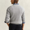 Cotton Cable Knit Crew Neck Sweater