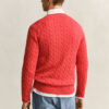 Cotton Cable Knit Crew Neck Sweater