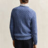 Cotton Cable Knit Crew Neck Sweater
