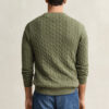 Cotton Cable Knit Crew Neck Sweater
