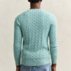 Cotton Cable Knit Crew Neck Sweater