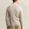 Cotton Cable Knit Crew Neck Sweater