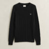 Cotton Cable Knit Crew Neck Sweater