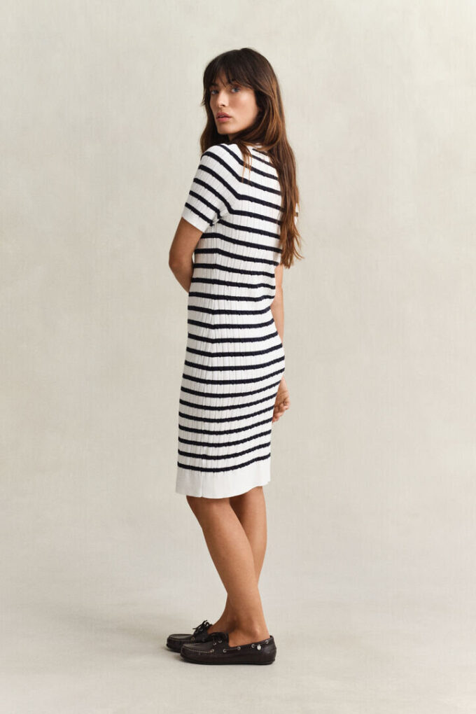 Cotton Cable Knit Dress