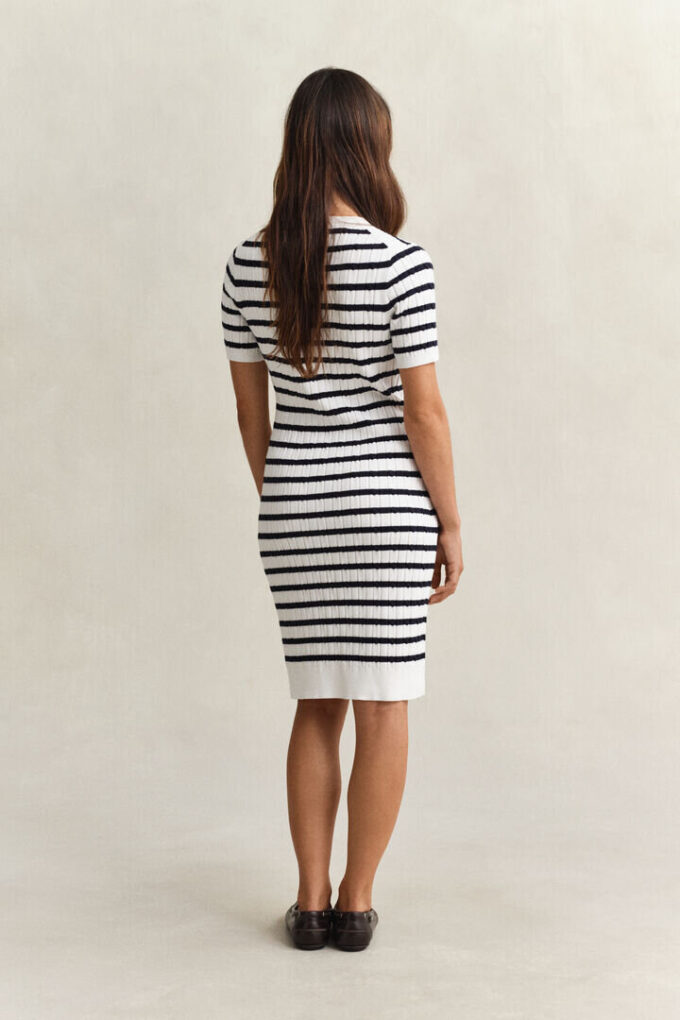 Cotton Cable Knit Dress